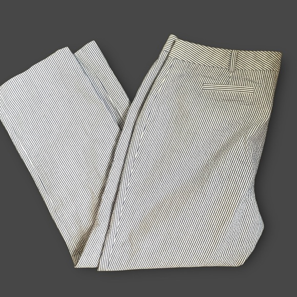 Brooks Brothers Natalie Seersucker Crop Pants - Picture 5 of 12